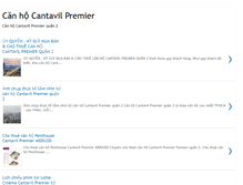 Tablet Screenshot of canhocantavilpremier.com